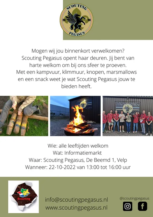 scouting pegasus informatiemarkt