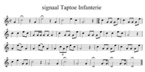 signaal taptoe infanterie