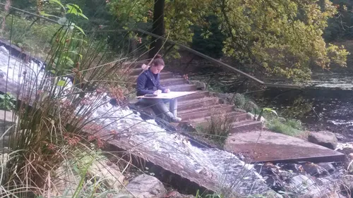 styling bij waterval tekenles