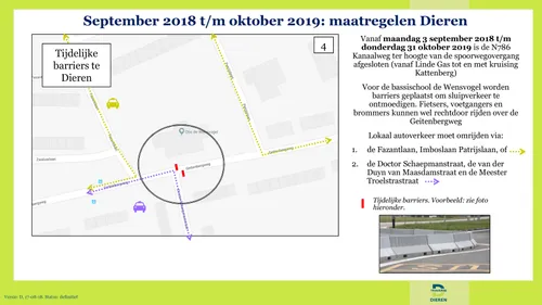 tijdelijke barric3a8re geitenbergweg voor autoverkeer
