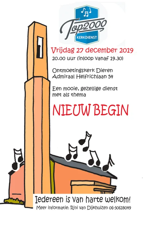 top2000 kerkdienst ontmoetingskerk dieren