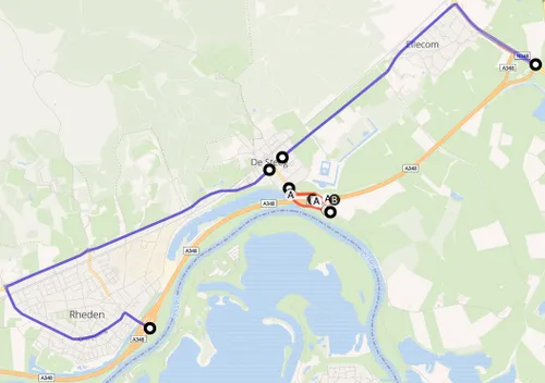 wegafsluiting a348 havikerwaard de steeg0