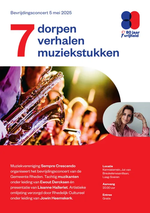 Bevrijdingsconcert 7 Dorpen - 7 Verhalen - 7 Muziekstukken - Muziekvereniging Sempre Crescendo
