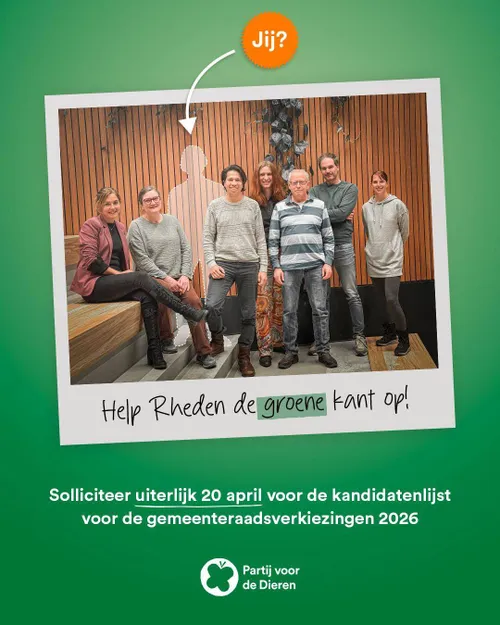 flyer partij voor de dieren