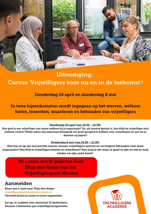 Training Vrijwilligers werven - Incluzio Rheden