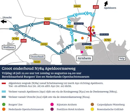 Bereikbaarheid Burgers Zoo en Nederlands Openluchtmuseum - provincie Gelderland