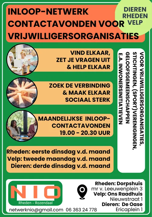 NIO Dorpsgerichte netwerk contactavonden Rheden Velp Dieren