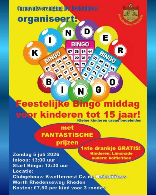 Kinderbingo - Cv. De Heiknüüters