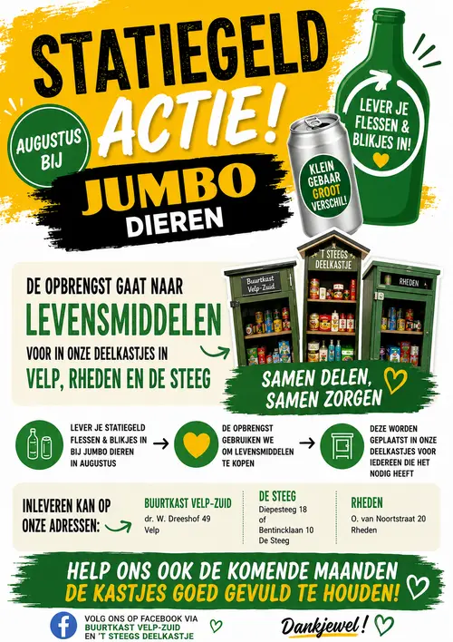 deelkastjes gemeente Rheden flessenactie