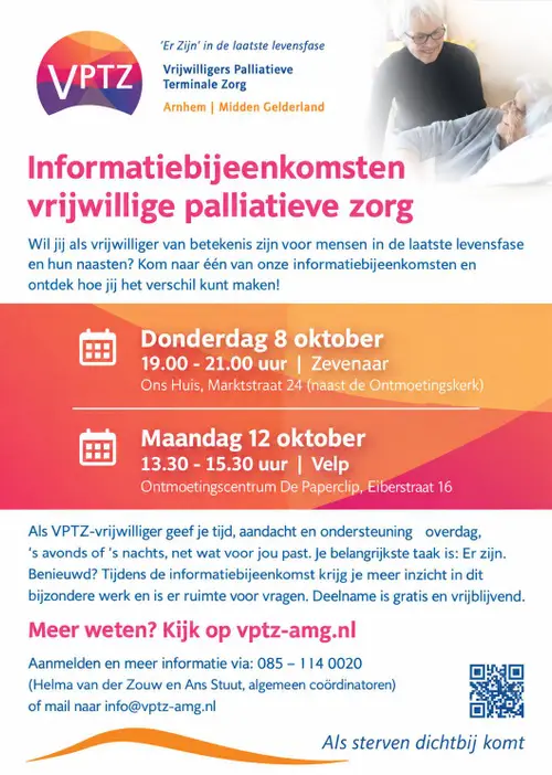 Folder Informatiebijeenkomsten vrijwillige palliatieve zorg1