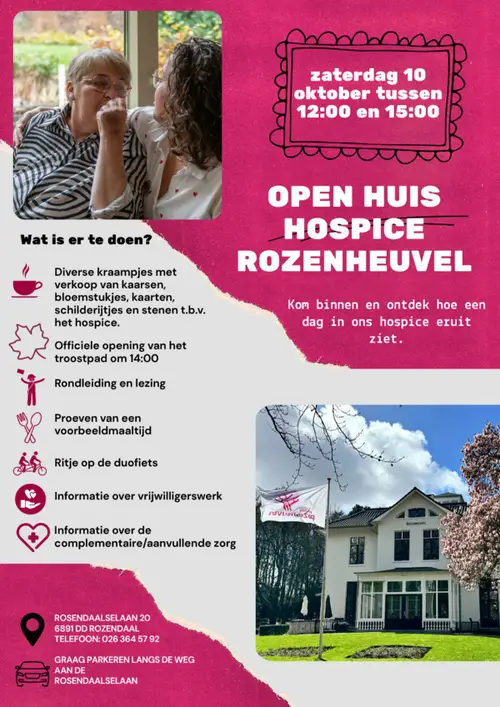 Open dag Hospice Rozenheuvel Rozendaal Flyer