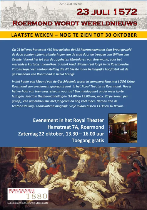 flyer evenement 22 oktober 1