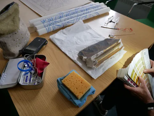 start kleurenonderzoek door claudia junge sral voor het cuypersplafond 3