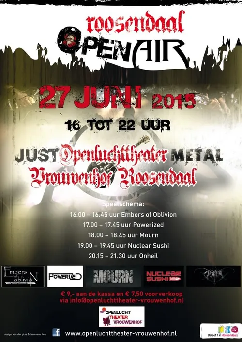 150627 roosendaal open air poster