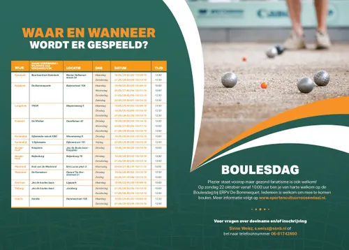 boules in je buurt roosendaal binnenkant