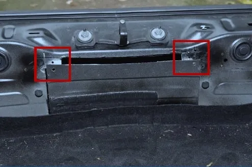 verborgenruimte in achterbumper