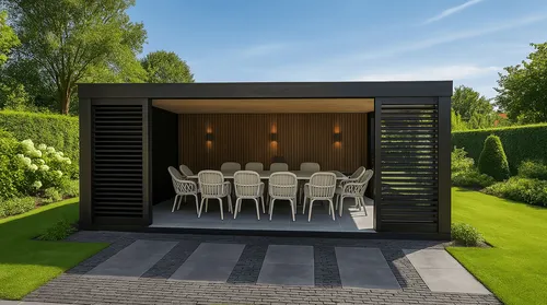 modernetuinkamerzwartgespoten