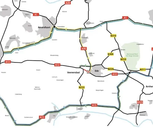 omleidingsroutes a12 maanderbroek veendendaal 600x500 1