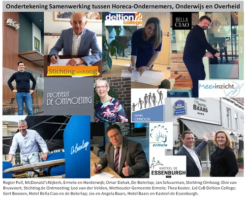 stichting omhoog ondertekening samenwerking ondernemers onderwijs en overheid