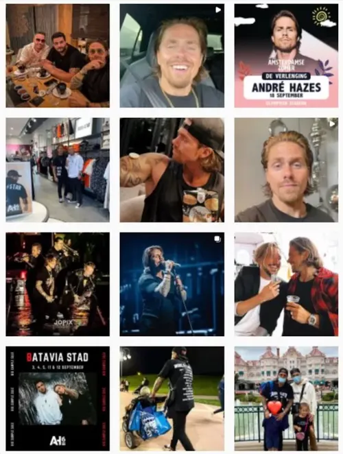Zo ziet de tijdlijn van André Hazes er nu uit.
