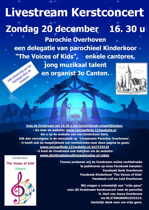 affiche kerstconcert 20 12 2020
