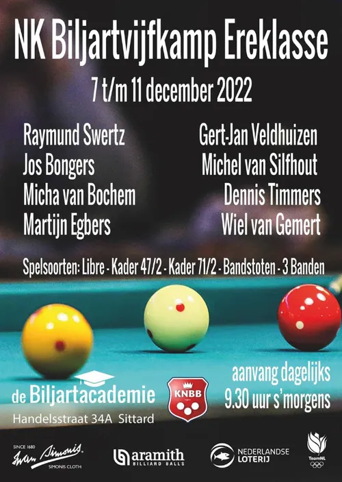 affiche nk biljarten sittard