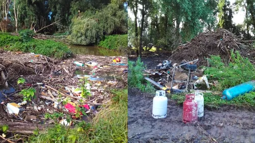 afval langs de maas bij lixhe