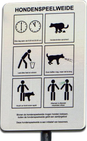 bordje hondenspeelweide maaslandpark