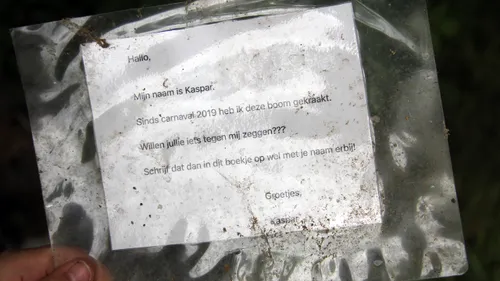 briefje van kabouter kaspar