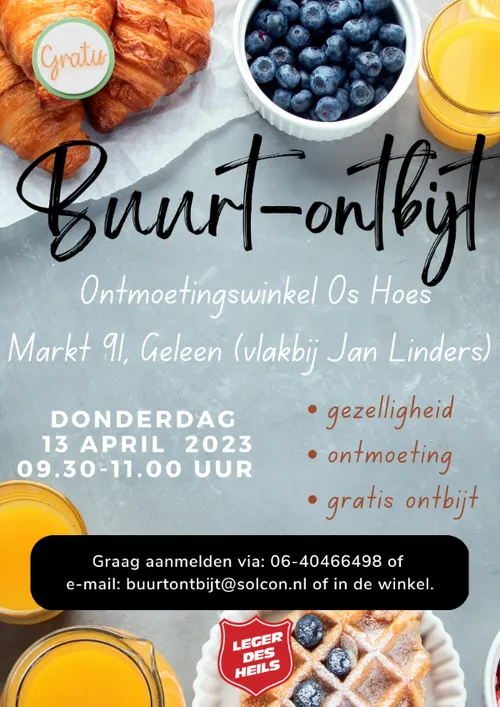 buurtontbijt 13 april geleen