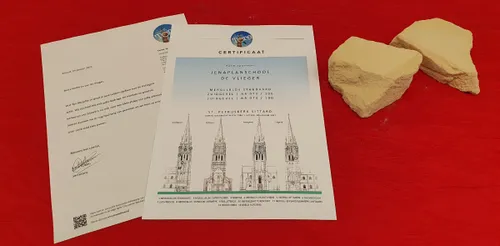 certificaat en mergelblokken 2