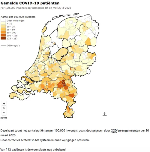covid 19 in nederland 20 maart 2020