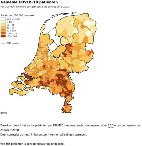 covid 19 in nederland 29 maart 20201