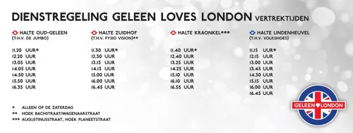 dienstregeling geleen loves londen