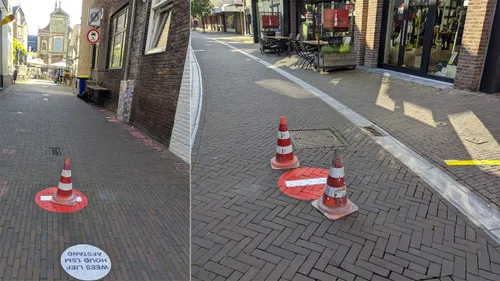 eenrichtingsverkeer voetgangers