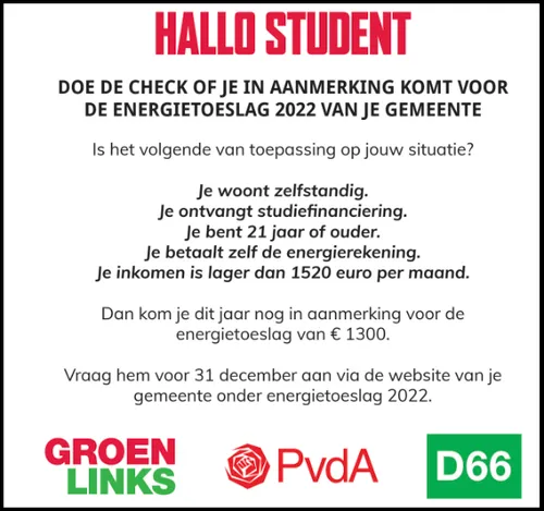 energietoeslag voor studenten