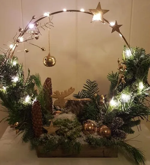 foto kerststukje overhoven