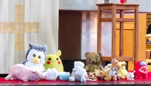 gezegende knuffels gezinsmis overhoven