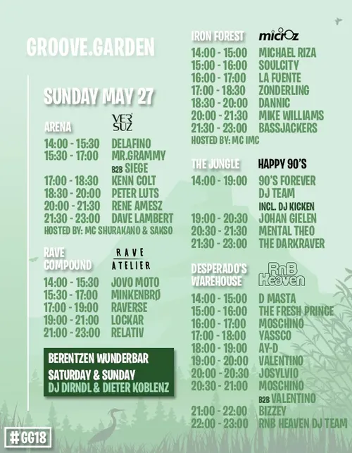 gg2018 programma zondag