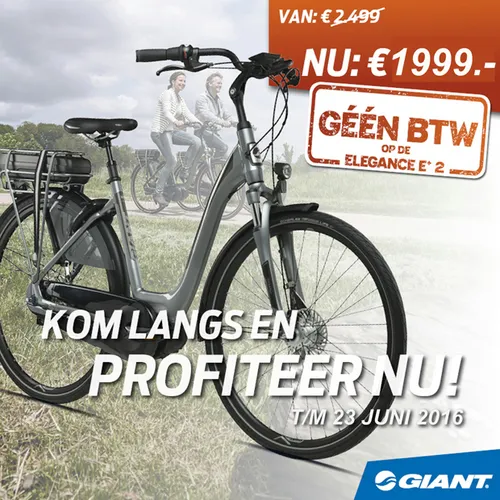 giant elegance e 2 geen btw advertentie