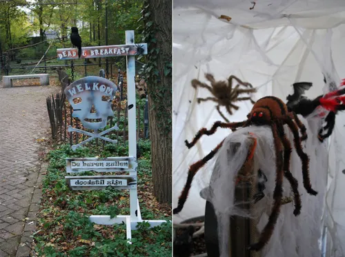 griezelen met halloween kasteelpark born