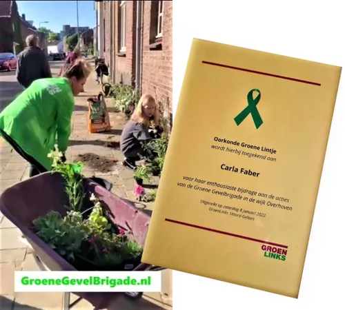 groene lintje voor carla faber