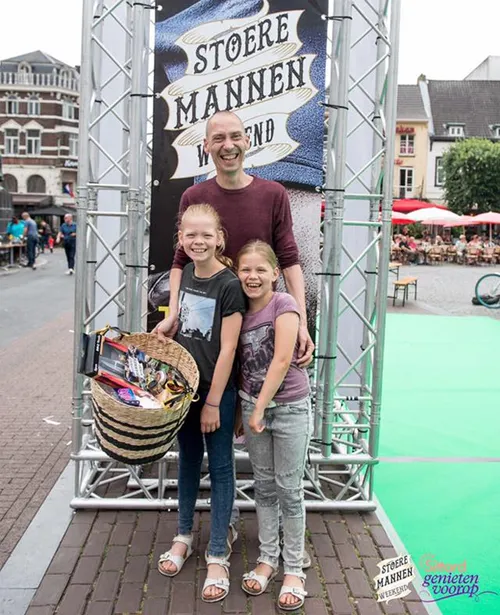 hensen stoerste papa met 2 dochters