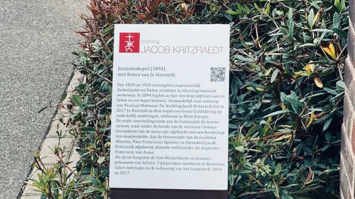 informatieplaquette bij jezuietenkapel schootsvelden sittard