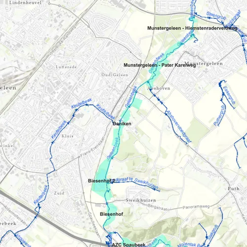 inundatiegebieden langs de geleenbeek