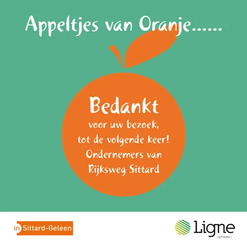 kaartje appeltjes van oranje