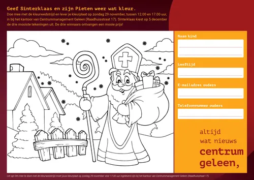 kleurplaat sinterklaas