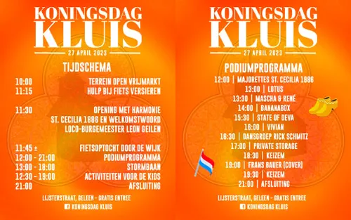 koningsdag in de kluis 2023