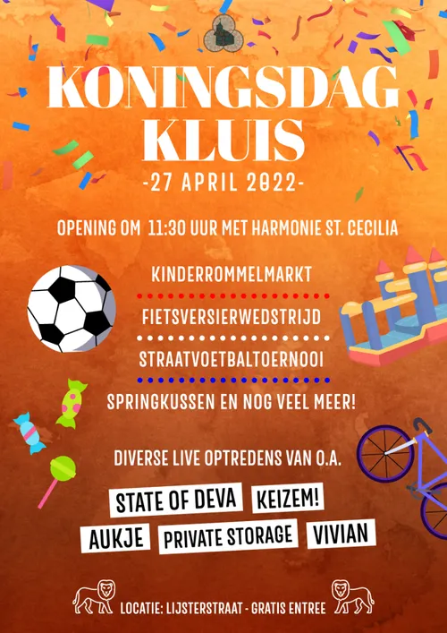 koningsdag kluis poster 2022