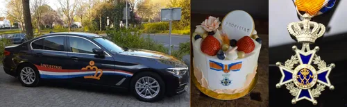 lintjestaxi onderscheiding taart sittard geleen